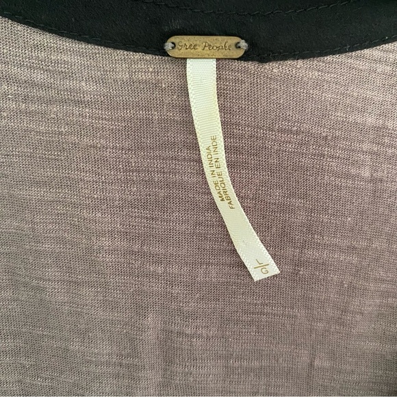 Free People Floral Tie Front Embellished Tank Top Size Large - Picture 4 of 7